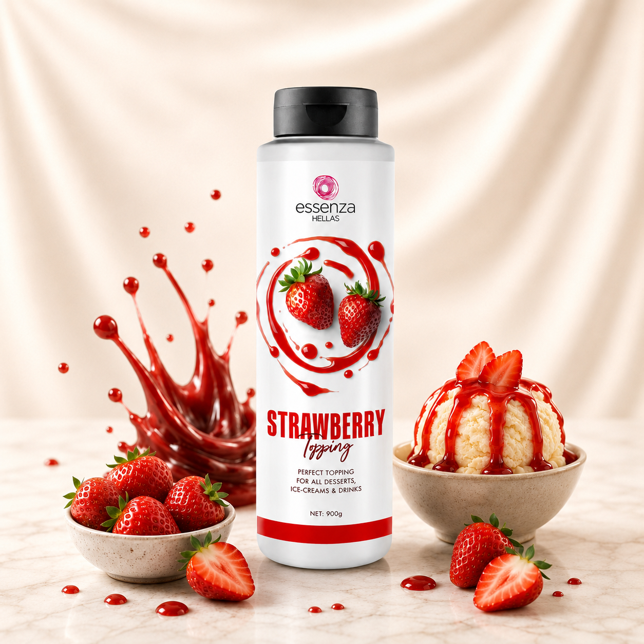 Topping φράουλα 900gr - Image 3